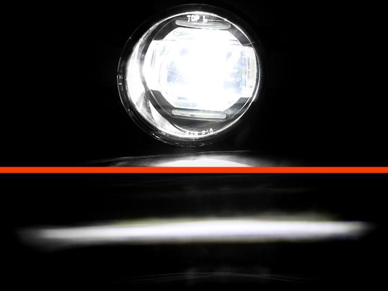 2010-2019 Toyota 4Runner Projector LED Fog Lights - Black Bezel