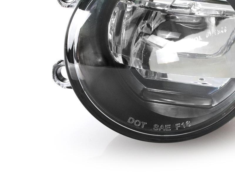 2010-2019 Toyota 4Runner Projector LED Fog Lights - Black Bezel