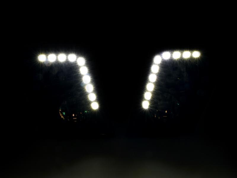 2003-2015 Volvo Vn Series Hd Truck W/Led Drl Black Fog Lights Set