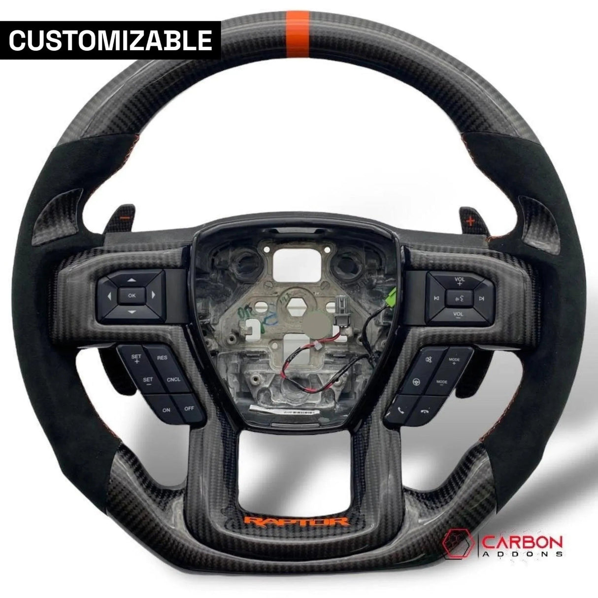 F150 2015-2020 Custom Carbon Fiber Steering Wheel