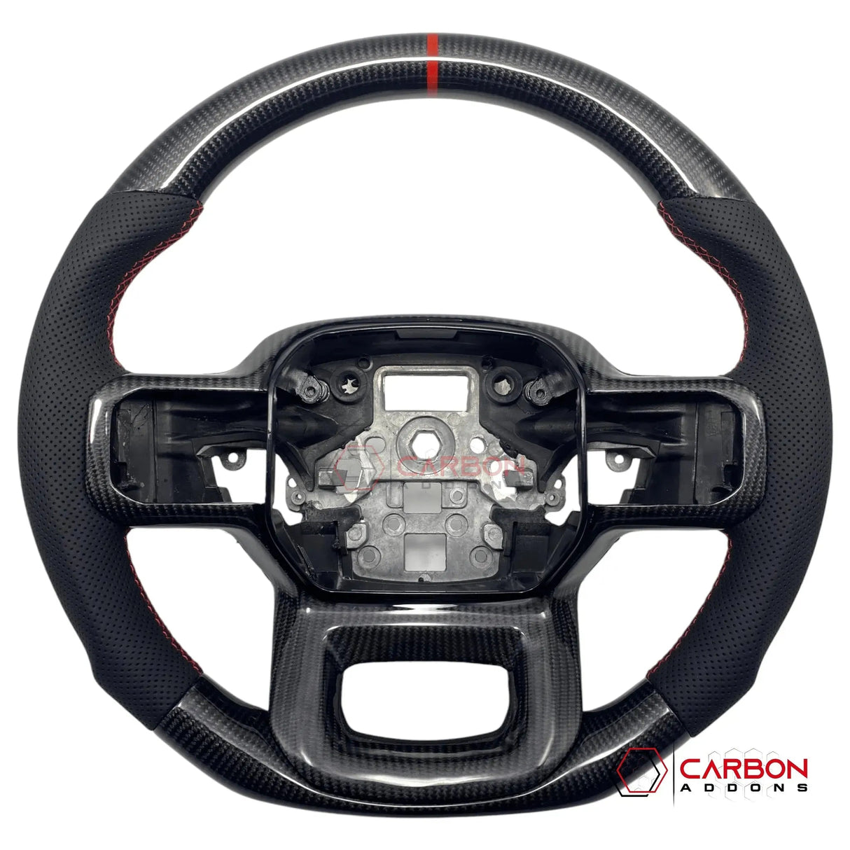 F150 2021-2024 Custom Heated Carbon Fiber Steering Wheel