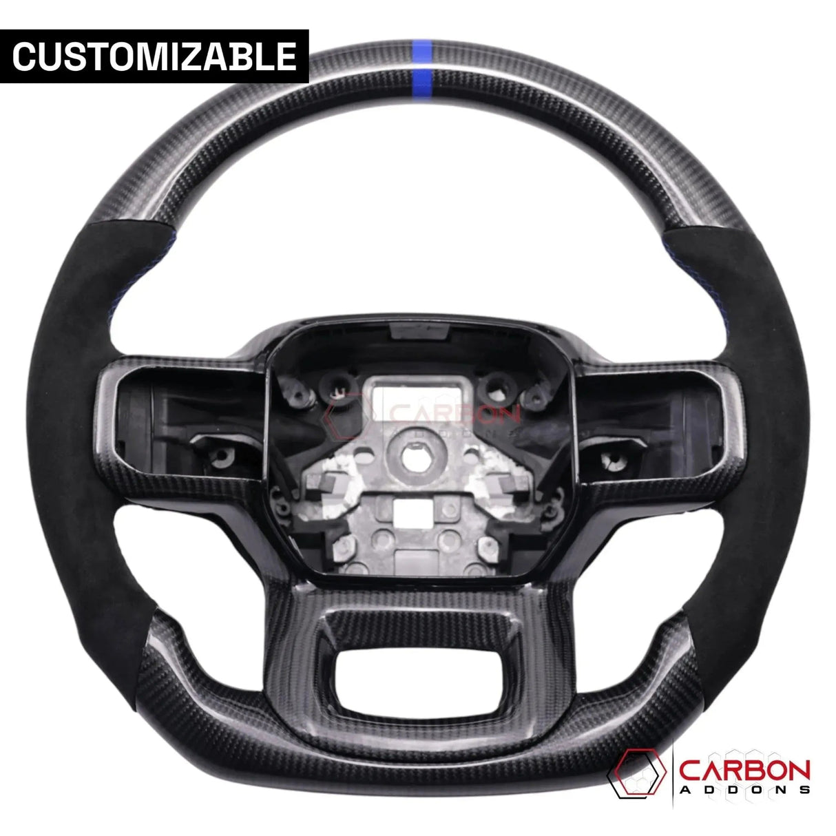 F150 2021-2024 Custom Heated Carbon Fiber Steering Wheel
