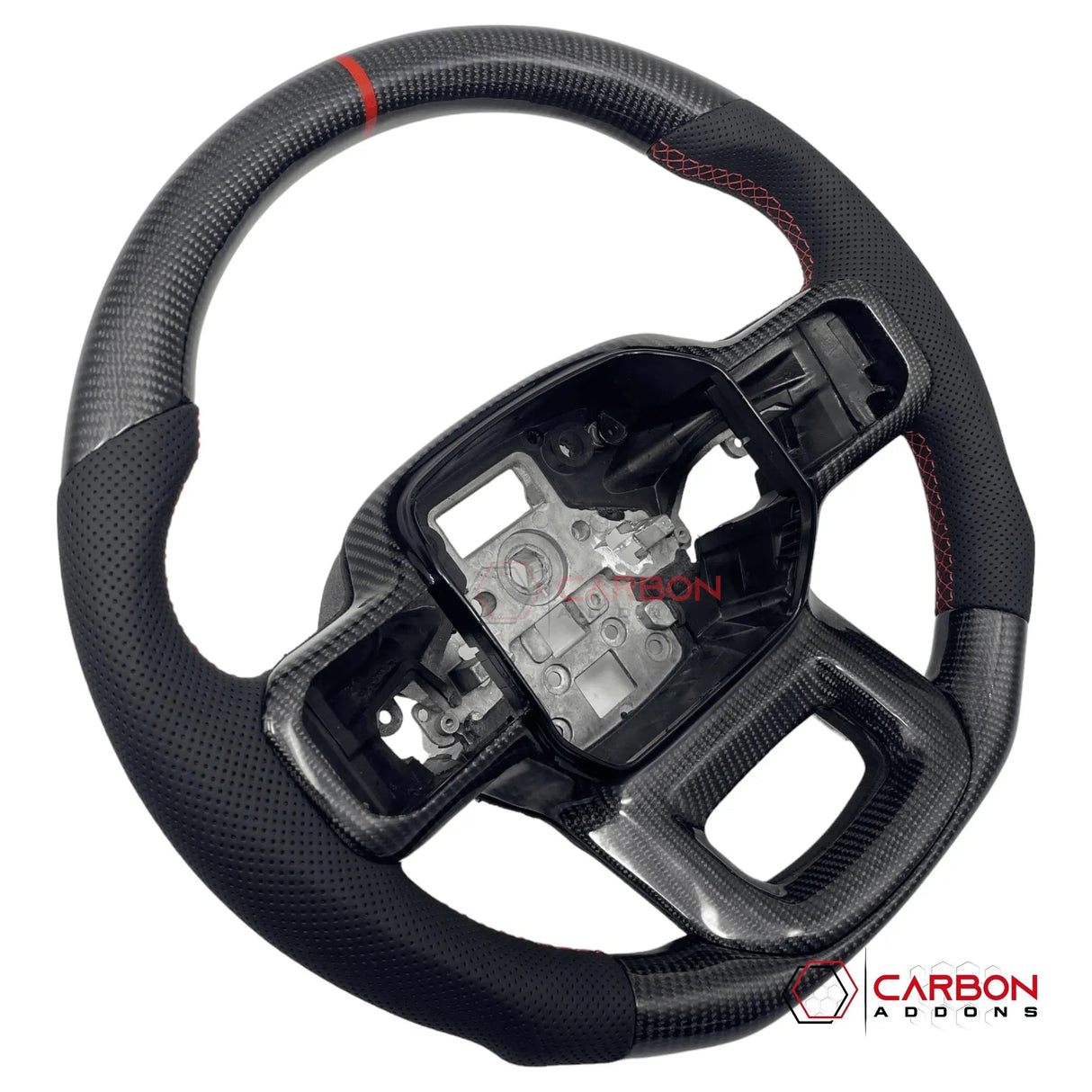 F150 2021-2024 Custom Heated Carbon Fiber Steering Wheel