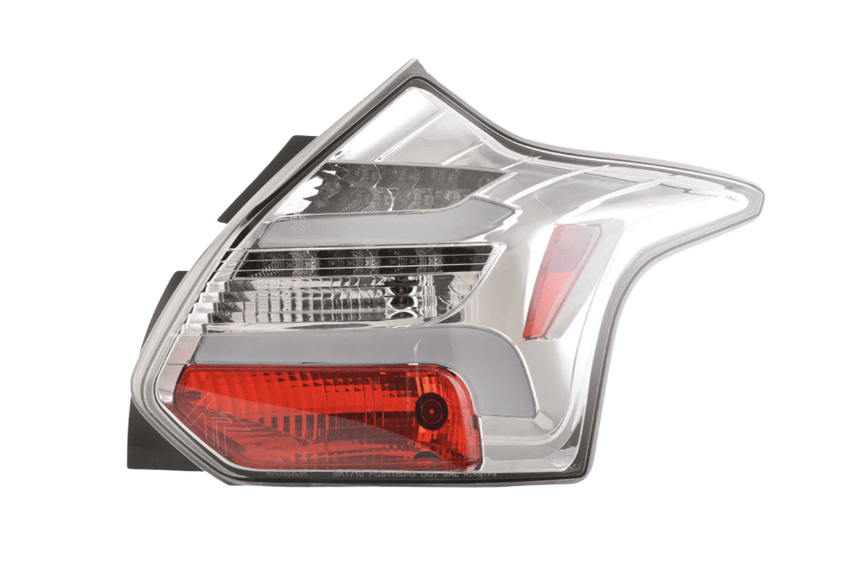 Ford Focus 3 (C346) Chrome Clear LED Lightbar Taillights Set (2010-2014) - K2 Industries