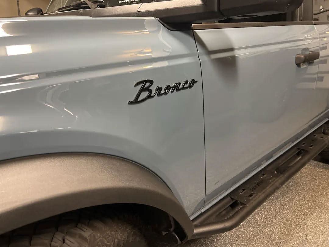 Ford Bronco Cursive Script Metal Emblem Templates - 2021+ Bronco