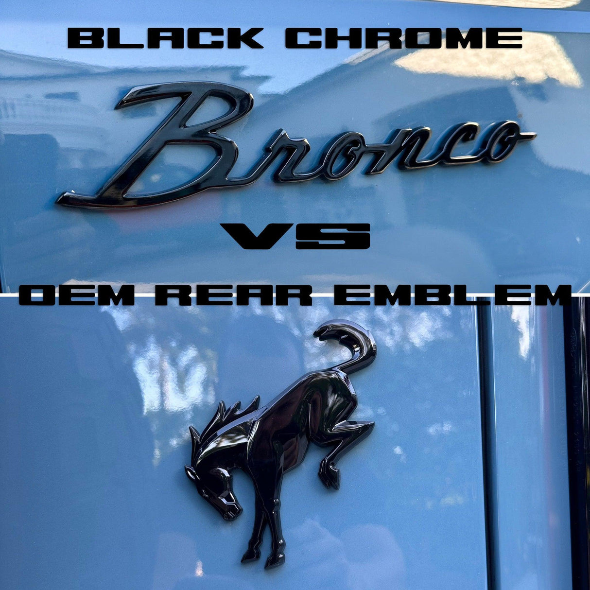 Ford Bronco Cursive Script Metal Emblem Templates - 2021+ Bronco