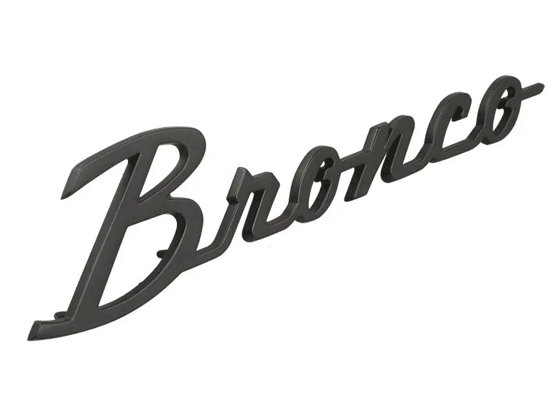 Ford Bronco Cursive Script Metal Emblem Templates - 2021+ Bronco