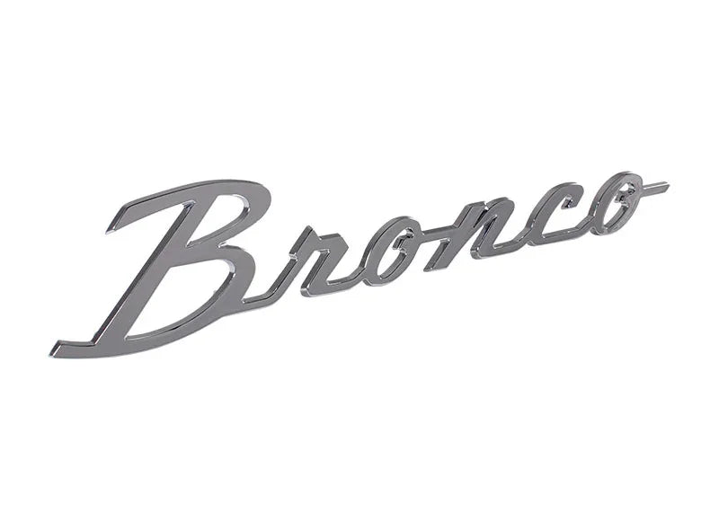 Ford Bronco Cursive Script Metal Emblem Templates - 2021+ Bronco
