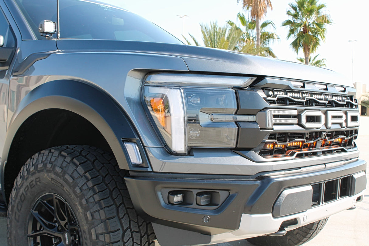 2024+ Ford Raptor grille lightbars Gen 3 Refresh Dual 40s - Slim