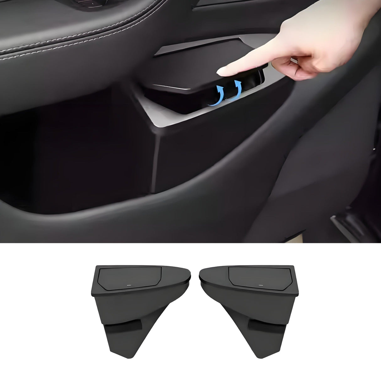 Front Door Trash Can Organizer for Model Y Juniper (2PCS)