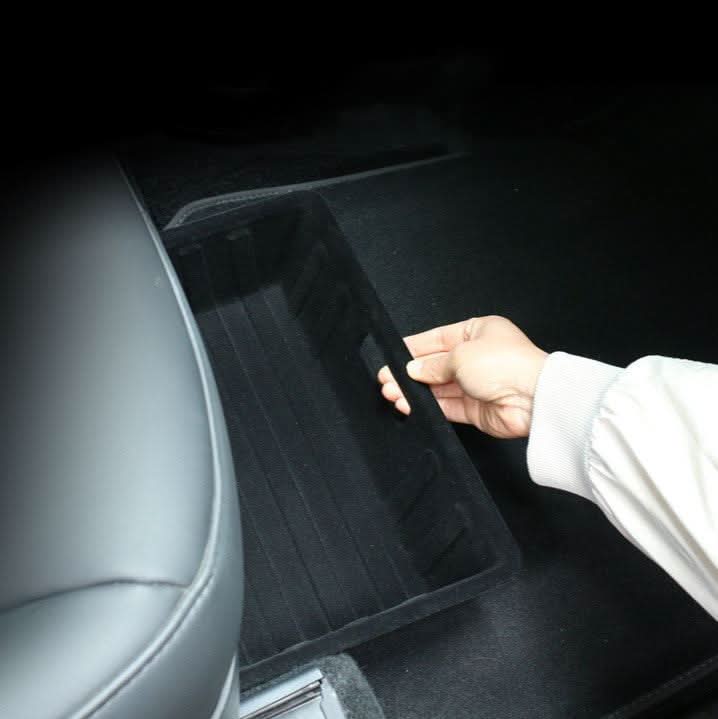 Front Rear Under Seat Storage Box for Tesla Model Y 5-Seater