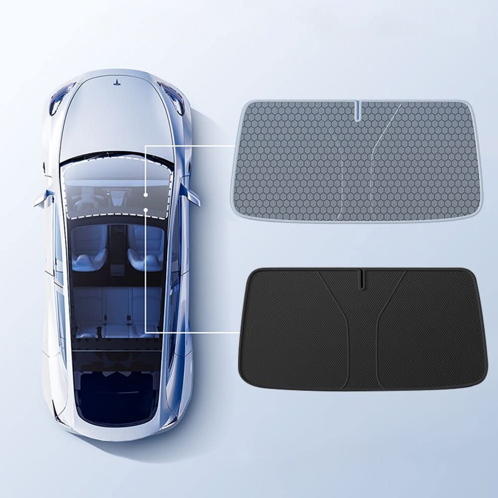 Front Windshield Sunshade for Model 3 / Model Y | TESERY