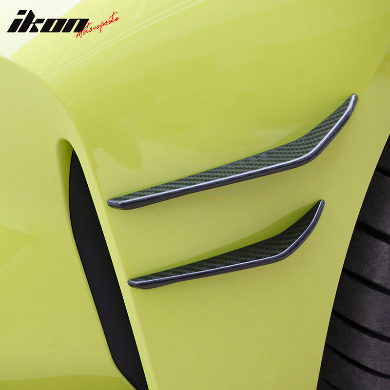 2021-2023 G80 M3 G82 G83 M4 MP Style 4PCS Front Bumper Canards Dry CF