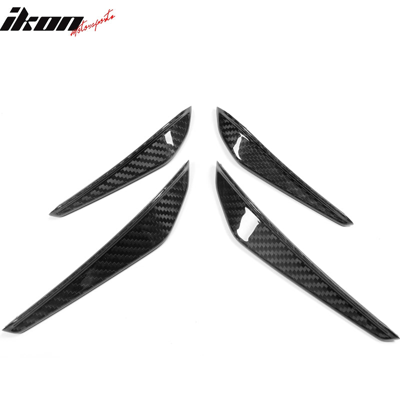 2021-2023 G80 M3 G82 G83 M4 MP Style 4PCS Front Bumper Canards Dry CF