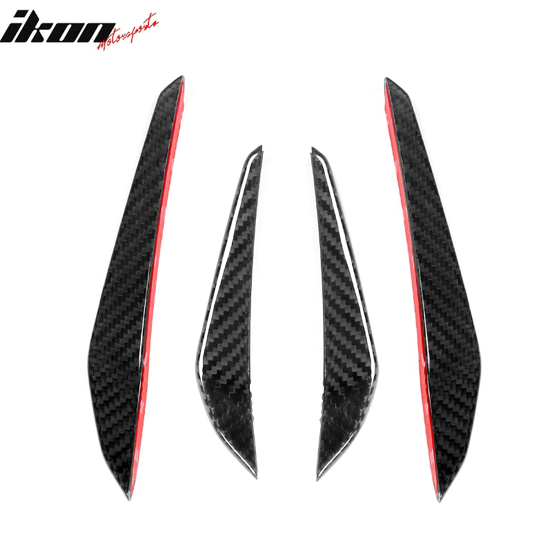 2021-2023 G80 M3 G82 G83 M4 MP Style 4PCS Front Bumper Canards Dry CF
