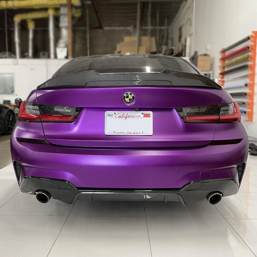 2019-2022 BMW G20 330i M340i Rear Bumper Reflector Overlay Tint SMOKED