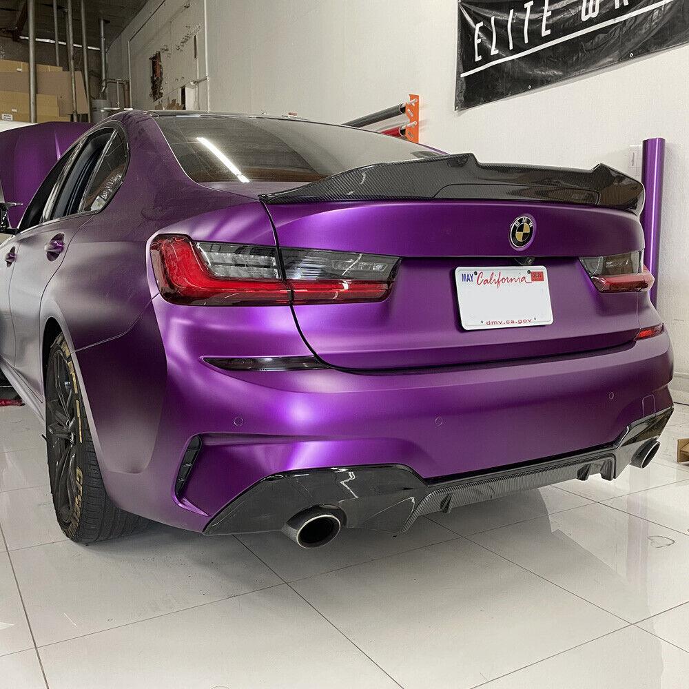 2019-2022 BMW G20 330i M340i Rear Bumper Reflector Overlay Tint SMOKED