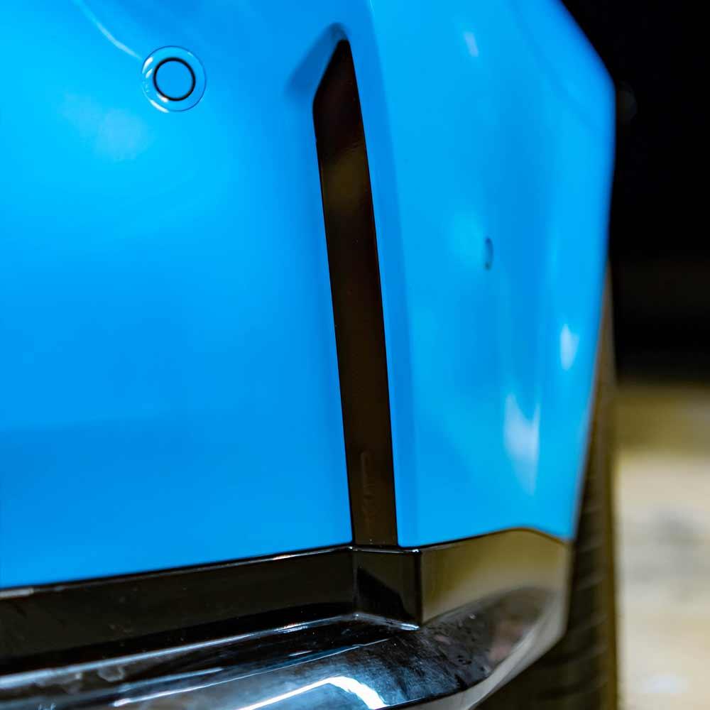 2021-2024 BMW G80 G82 M3 M4 Rear Bumper Reflector Pre-Cut Overlay SMOKE BLACKOUT