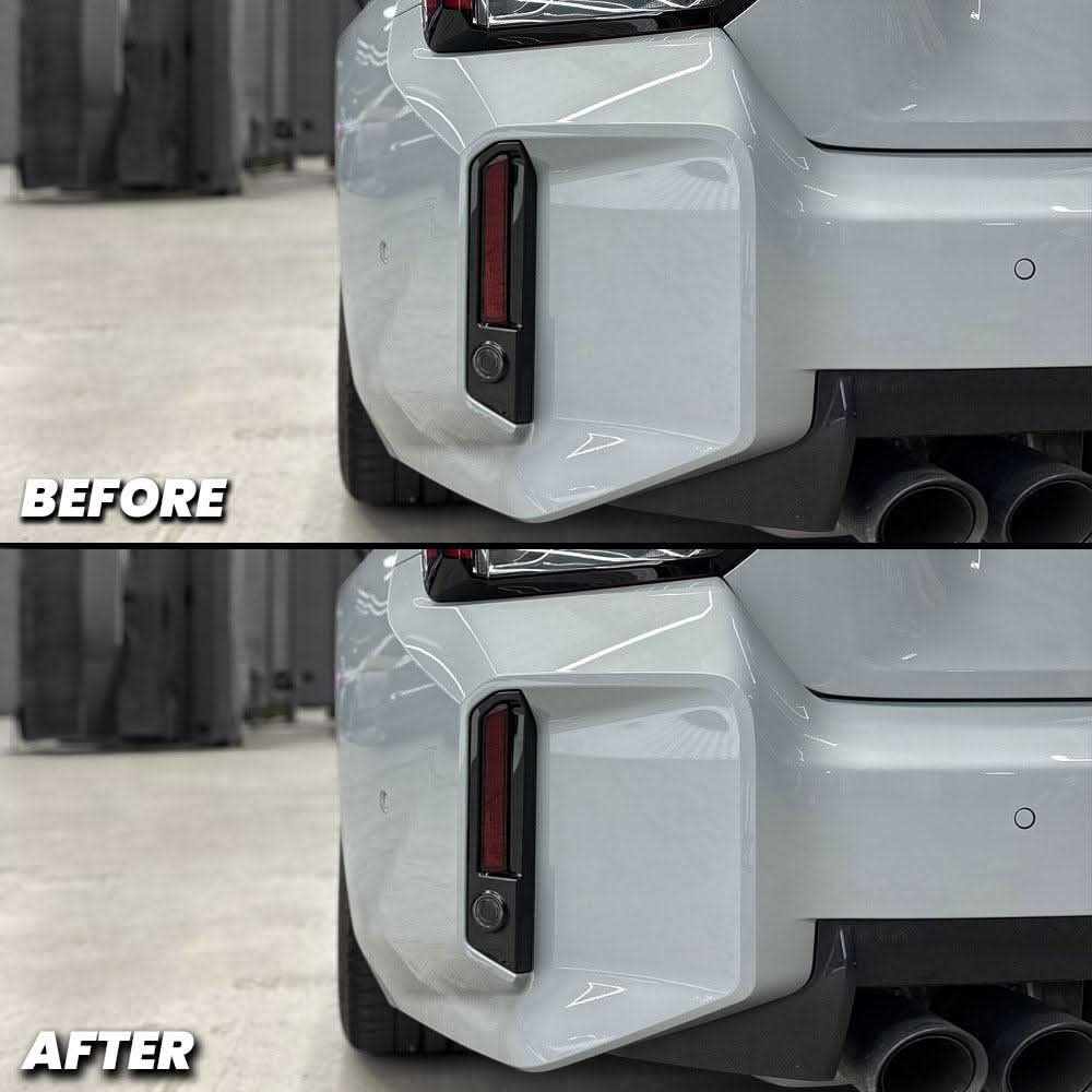 2023+ BMW G87 M2 Rear Bumper Reflector Pre-cut Overlay Smoked