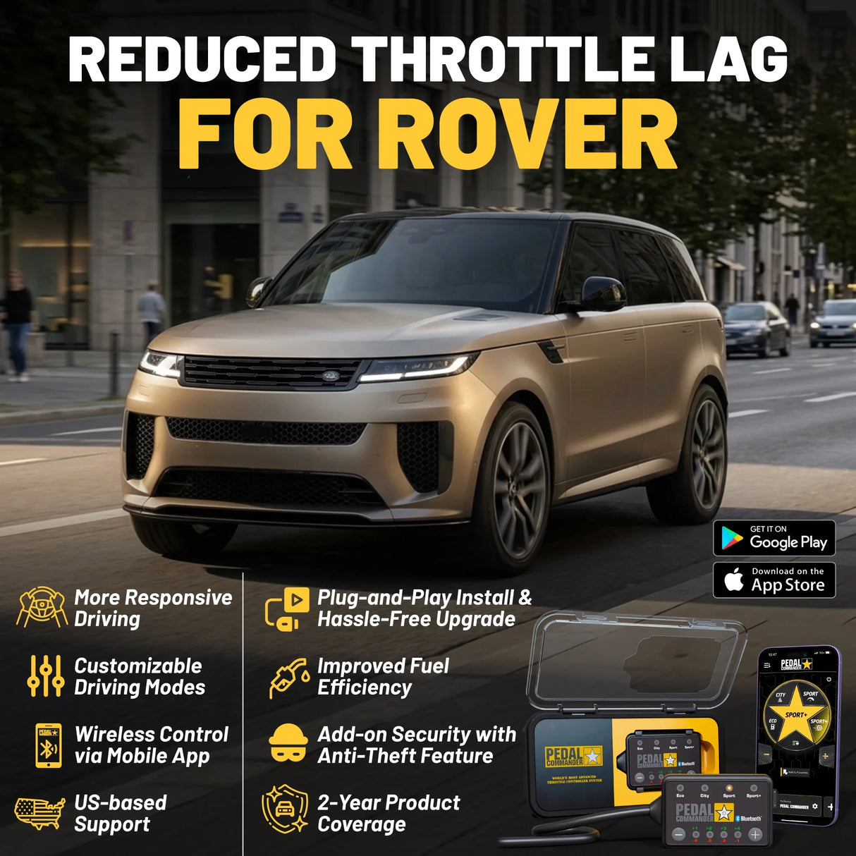 Pedal Commander for Land Rover Range Rover