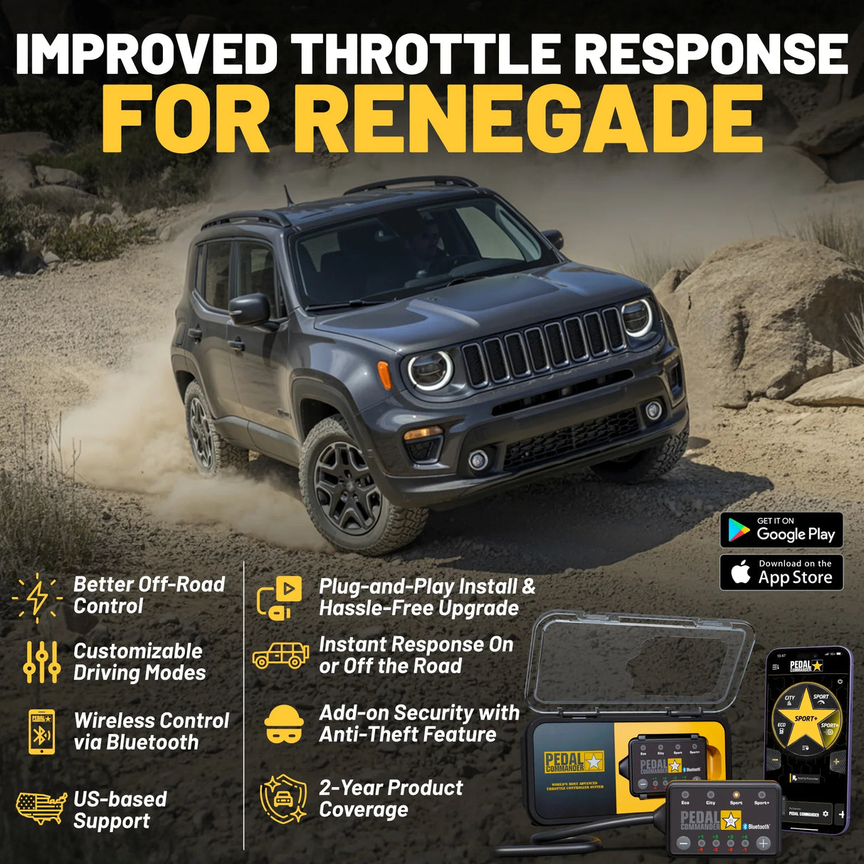 Pedal Commander for Jeep Renegade
