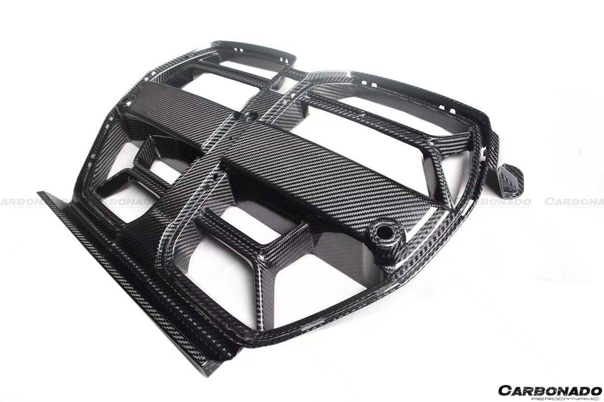 2021-UP BMW M3 G80 M4 G82 G83 OD Style DRY Carbon Fiber Grille (NO ACC)