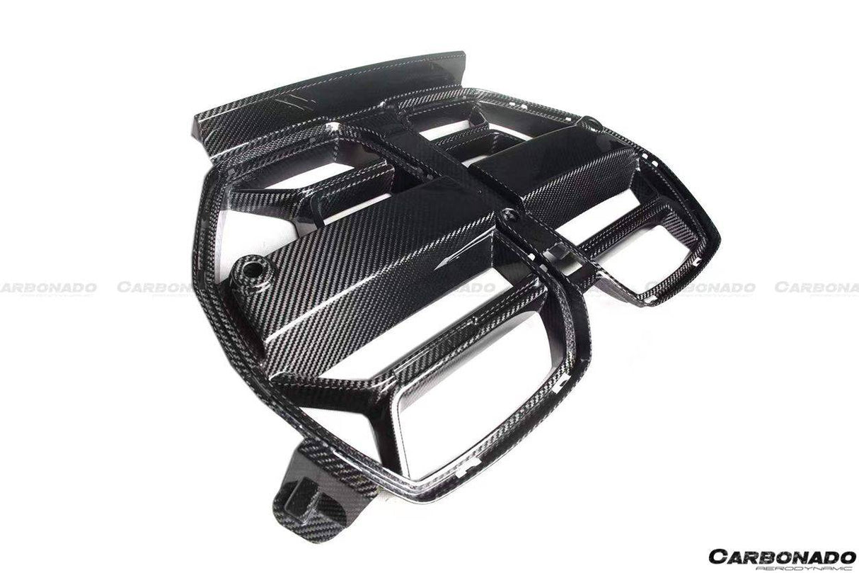 2021-UP BMW M3 G80 M4 G82 G83 OD Style DRY Carbon Fiber Grille (NO ACC)