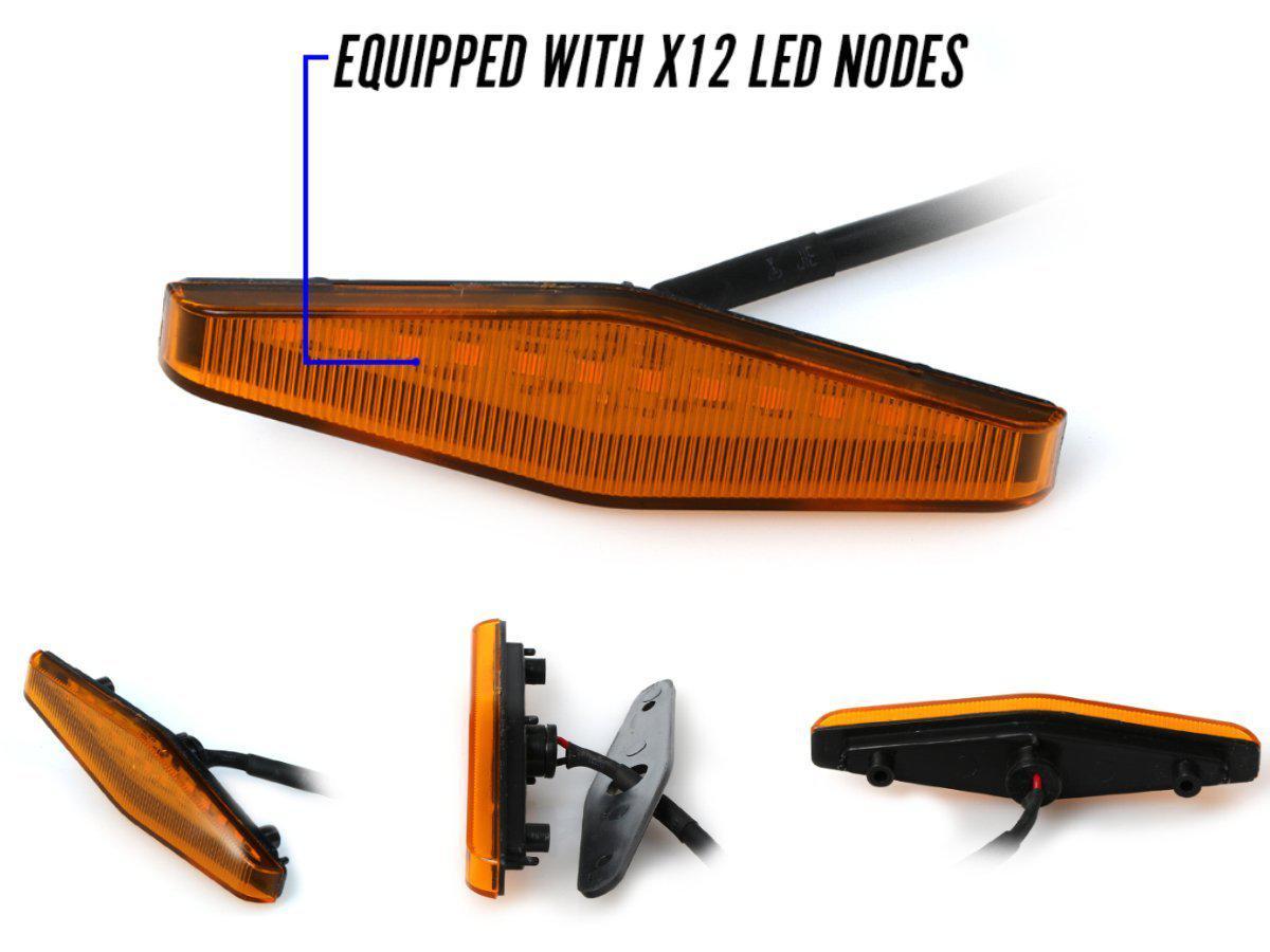 Grill Light - 14-20 4 Runner Trd Pro Raptor Led Light- V2 - 3pcs - Smoke/Amber W/ 10a Pnp Wire