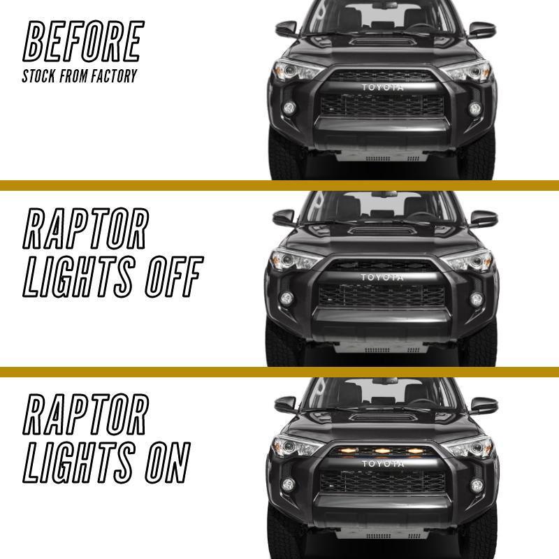 14-20 Toyota 4Runner TRD Pro Style Raptor LED Grill Light Kit