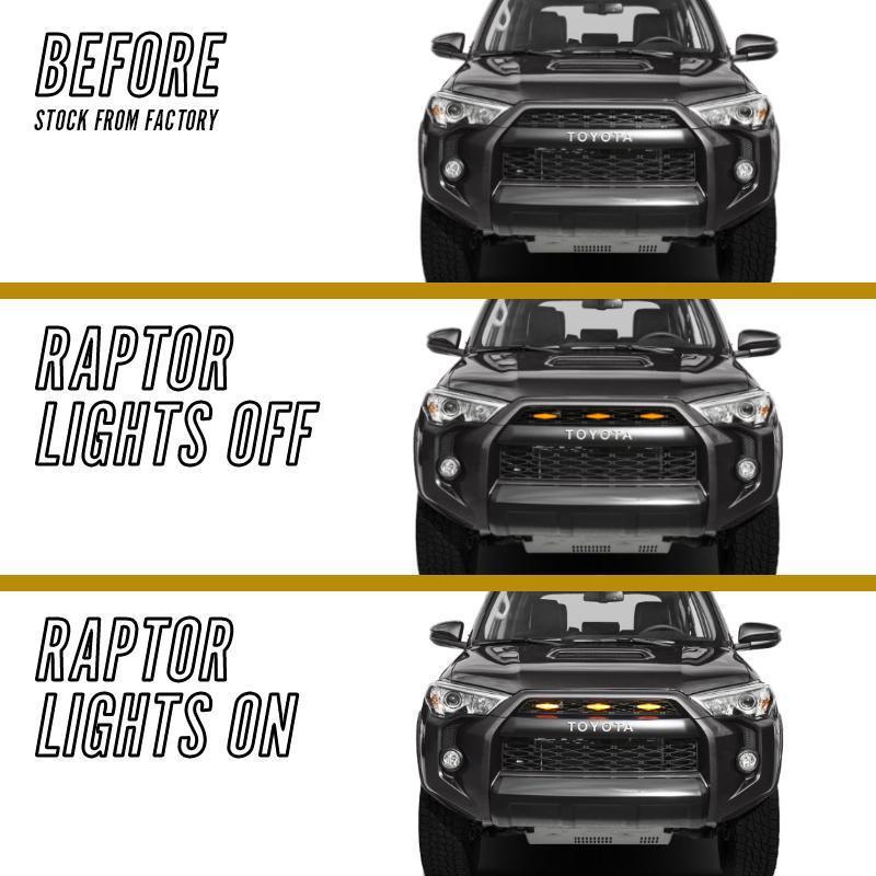 14-20 Toyota 4Runner TRD Pro Style Raptor LED Grill Light Kit
