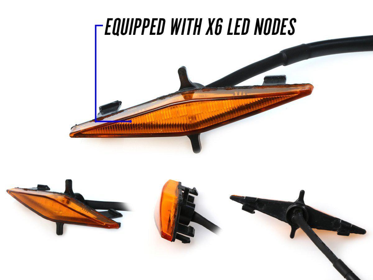 Grill Light - 14-20 4 Runner Trd Pro Raptor Led Light- V1 - 4pcs - Amber/Amber W/ 10a Pnp Wire