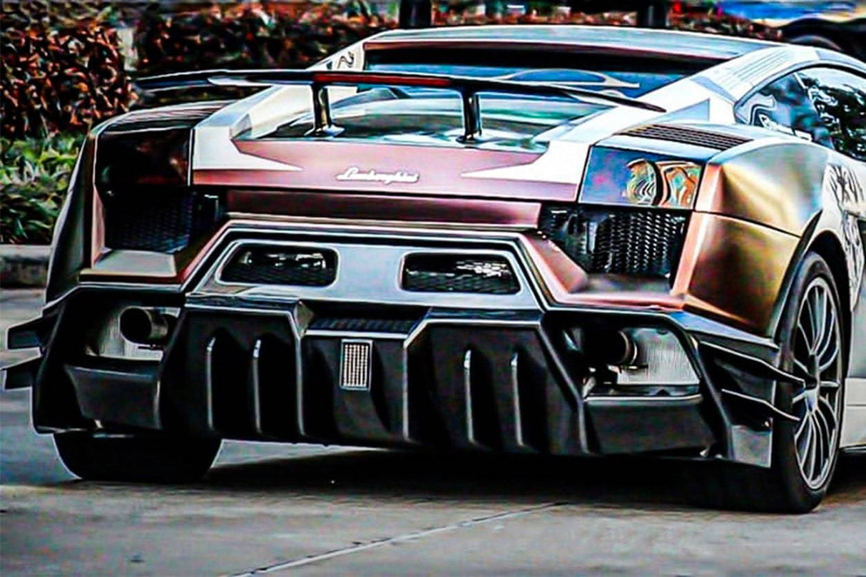 2004-2008 Lamborghini Gallardo IRON Style Rear Bumper | Fits Gallardo, Gallardo SE, Superleggera