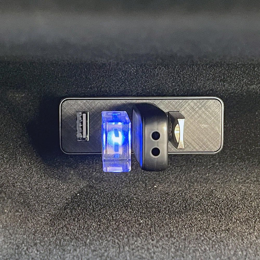 4-in-1 Glove Box USB Hub for Cybertruck 2024+ | USB 3.0 | Dedicated Dashcam Port