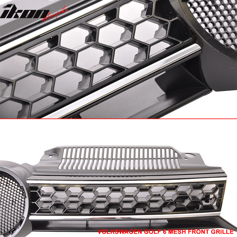 2010-2014 Volkswagen Golf MK6 & Jetta GTI Style Front Hood Grille ABS