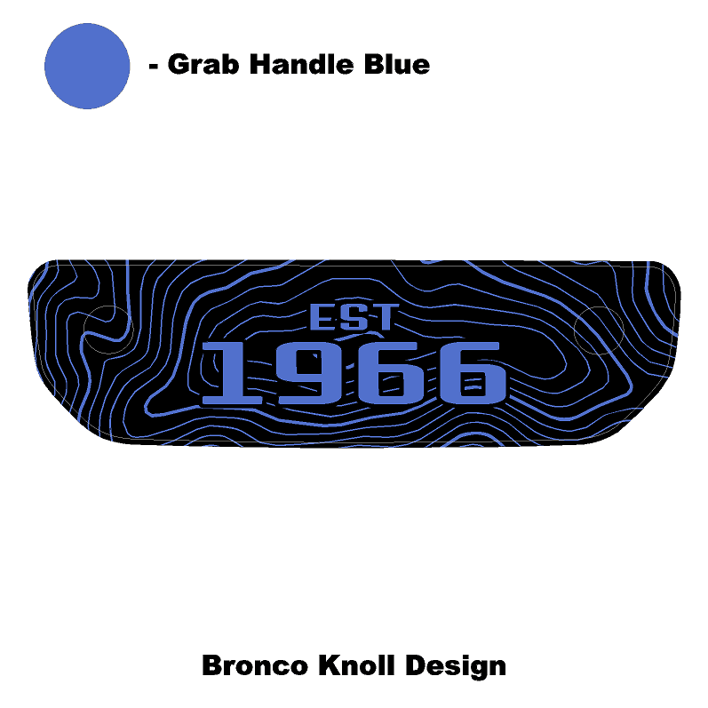 1966 Topographic Shifter Plate (Printed Series + Acrylic) - 2021+ Bronco