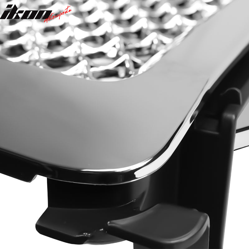 2014-2015 Chevy Silverado 1500 B Style Silver Front Bumper Grille ABS