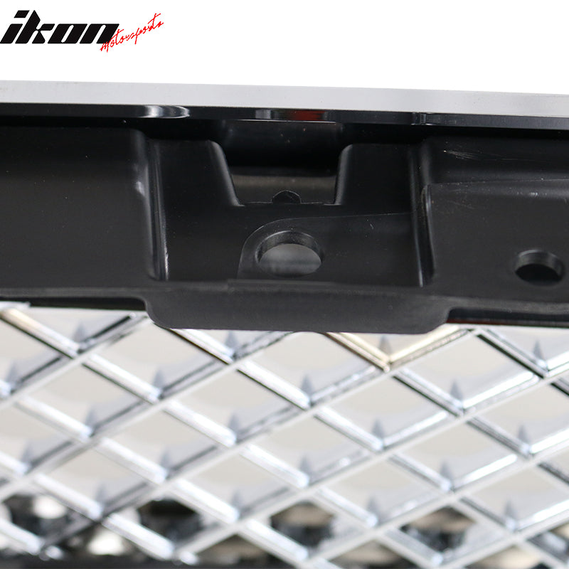 2014-2015 Chevy Silverado 1500 B Style Silver Front Bumper Grille ABS