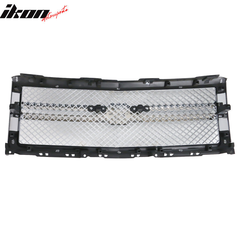 2014-2015 Chevy Silverado 1500 B Style Silver Front Bumper Grille ABS