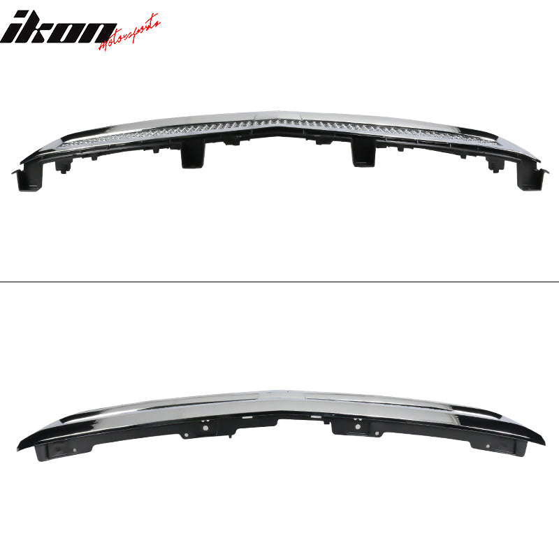 2014-2015 Chevy Silverado 1500 B Style Silver Front Bumper Grille ABS