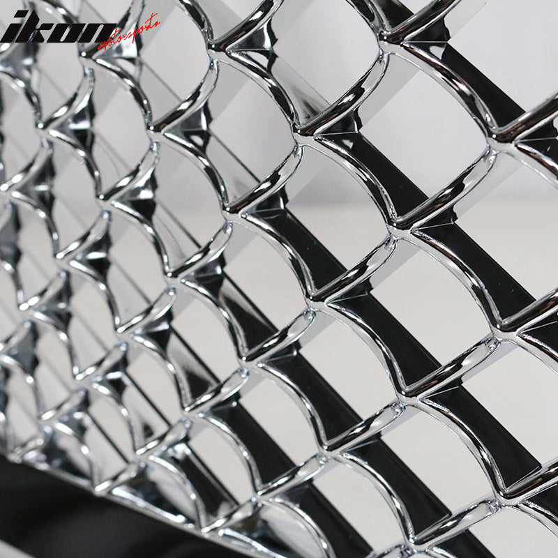 2014-2015 Chevy Silverado 1500 B Style Silver Front Bumper Grille ABS