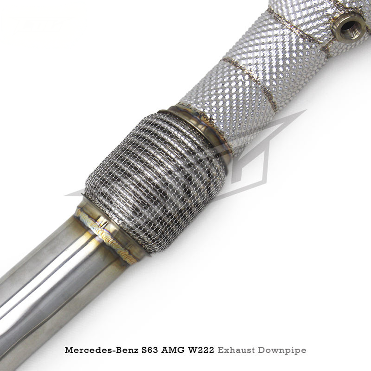 High‑Flow Catted Stainless Steel Downpipe for Mercedes Benz S63 AMG W222 5.5T