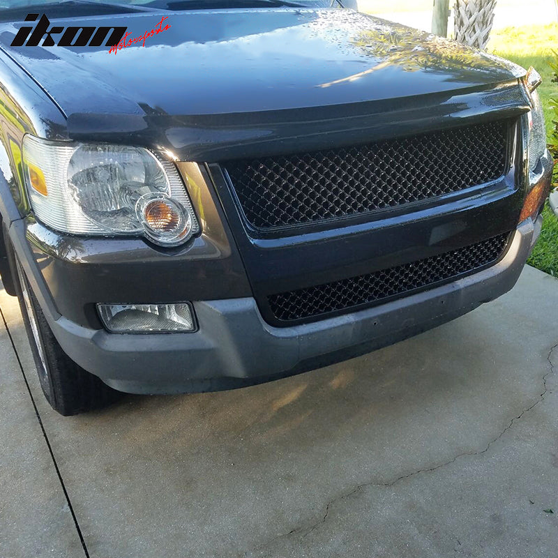 2007-2010 Ford Explorer Sport Trac Front Bumper Hood Grille Grill ABS