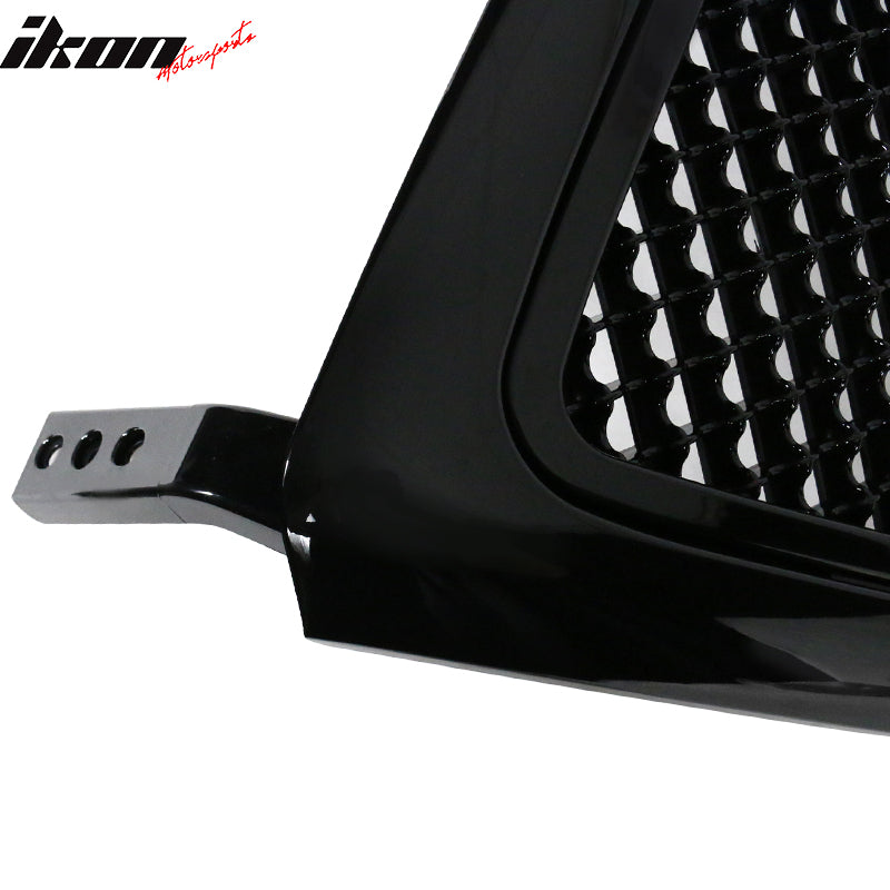 2004-2008 Ford F150 All Black Mesh Style Front Bumper Hood Grille ABS