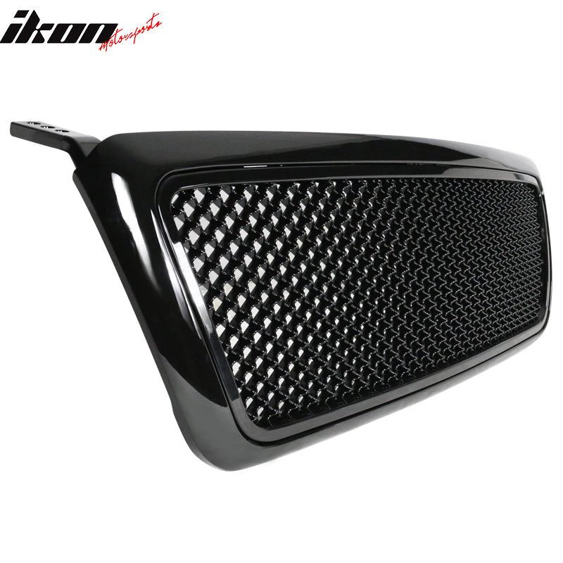 2004-2008 Ford F150 All Black Mesh Style Front Bumper Hood Grille ABS
