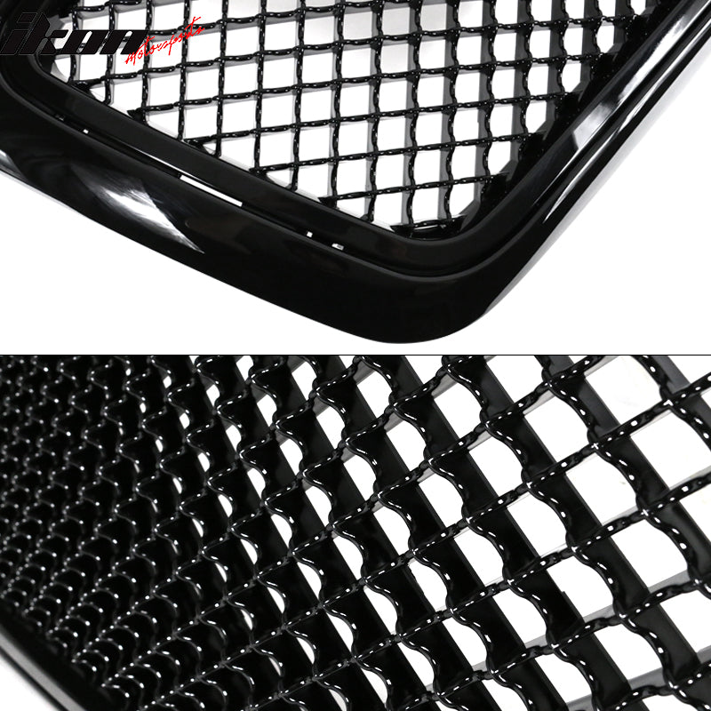 2004-2008 Ford F150 All Black Mesh Style Front Bumper Hood Grille ABS