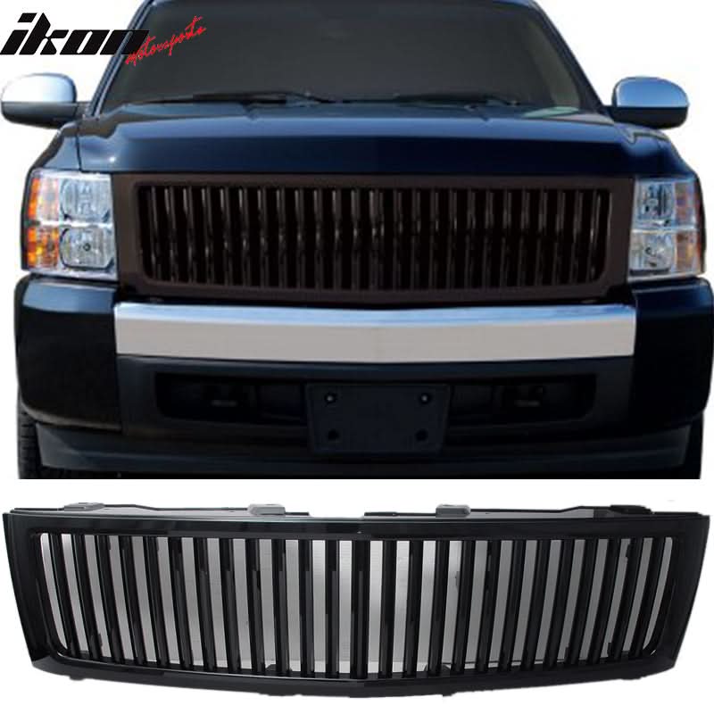 2007-2013Â Chevy Silverado 1500 Vertical Front Bumper Unpainted Grille