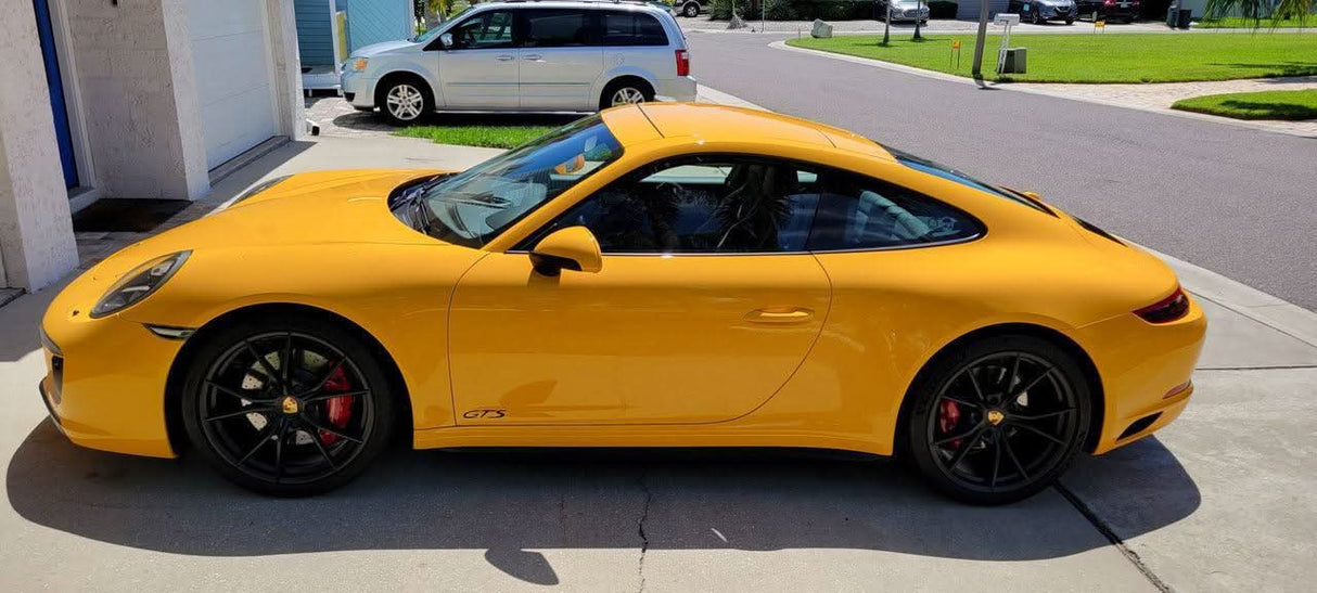 "GTS" Door Vinyl Logo Emblems for Porsche Vehicles (Boxter, Cayman, 911, Macan, Cayenne, Panamera)