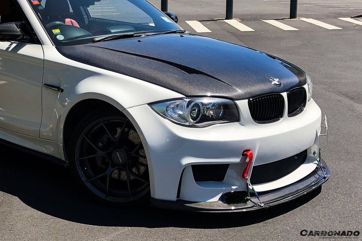 2008-2013 BMW 1 Series E82, E88, 1M, RZ Style Carbon FIber Hood