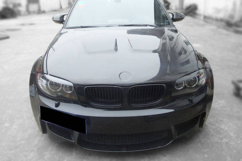 2008-2013 BMW E82 E88 1M 1 Series AP Style Carbon Fiber Hood