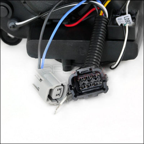 Projector Headlights Infiniti G35 Sedan (2005-2006) Halo w/ LED Strip - Black or Chrome - K2 Industries